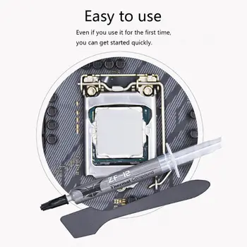 ZF-12 12W/mk High Performance Thermal Conductive Grease Paste AMD Intel processor CPU GPU Cooler Cooling Fan Compound Heatsink
ZF-12 12W/mk High Performance Thermal Conductive Grease Paste AMD Intel processor CPU GPU Cooler Cooling Fan Compound Heatsink