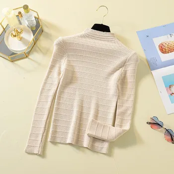 DeRuiLaDy 2019 New Winter Fashion Sweater Women Knitted Casual Iong Sleeve Crew Neck Slim Pullovers Womens White Black Sweaters
DeRuiLaDy 2019 New Winter Fashion Sweater Women Knitted Casual Iong Sleeve Crew Neck Slim Pullovers Womens White Black Sweaters