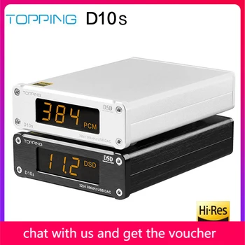 Original TOPPING D10s MINI Digital USB DAC XMOS XU208 ES9038Q2M PCM384KHz DSD256 Audio HIFI Decoder D10
Original TOPPING D10s MINI Digital USB DAC XMOS XU208 ES9038Q2M PCM384KHz DSD256 Audio HIFI Decoder D10