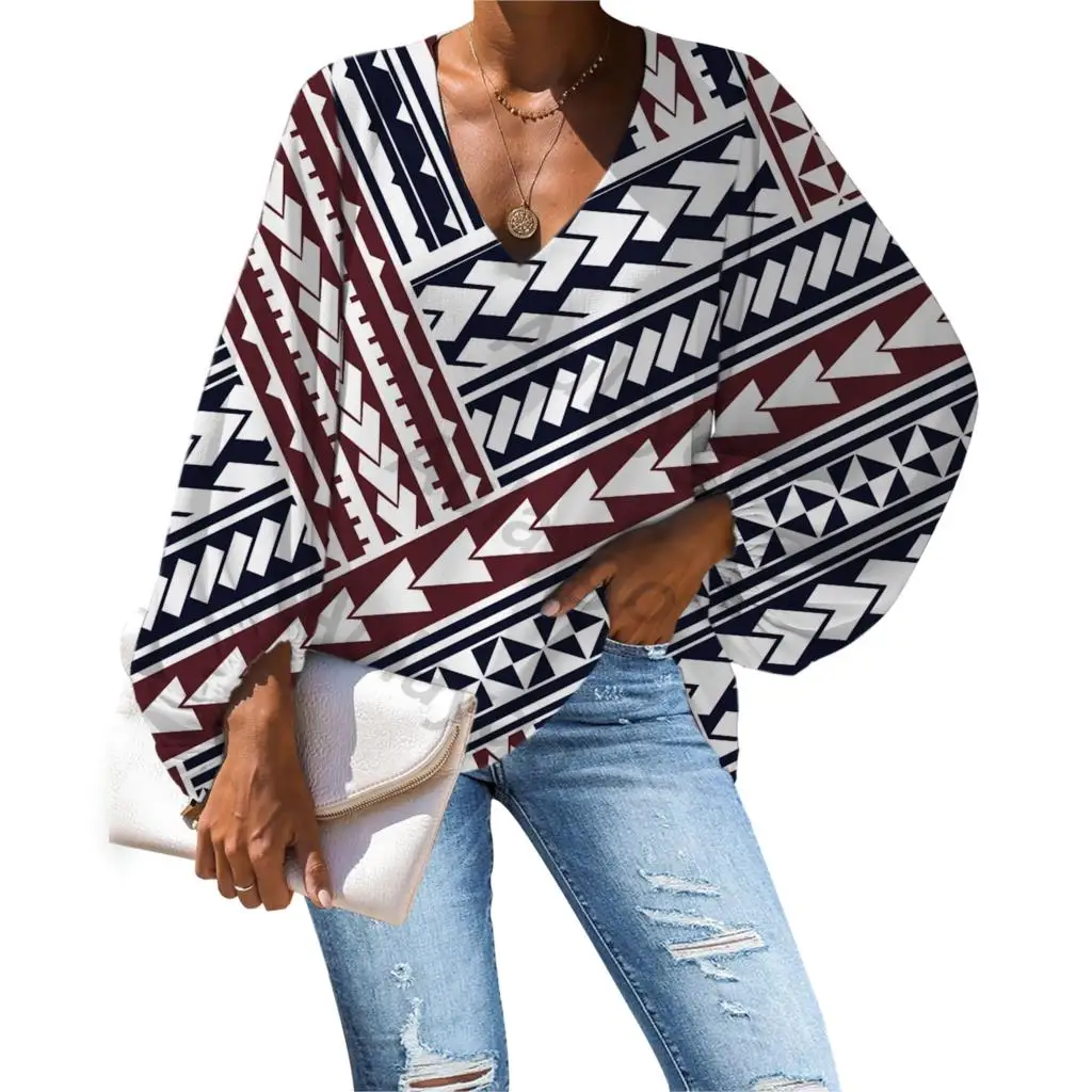 Aulaygo Polynesia Tribal Creative Printing Chiffon Ladies Blouse Mandala Pattern Tops V- Neck Loose Plus Size Girls Clothing
Aulaygo Polynesia Tribal Creative Printing Chiffon Ladies Blouse Mandala Pattern Tops V- Neck Loose Plus Size Girls Clothing