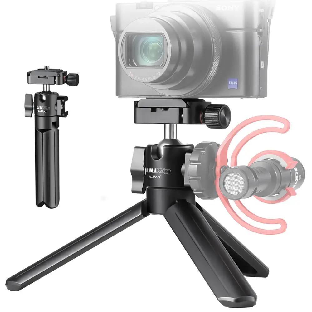 UURig Vlog Camera Tripod Acra Quick Release Plate Metal Mini Tripod Extend Cold Shoe Mount for Microphone LED Vlog Handle Tripod
UURig Vlog Camera Tripod Acra Quick Release Plate Metal Mini Tripod Extend Cold Shoe Mount for Microphone LED Vlog Handle Tripod