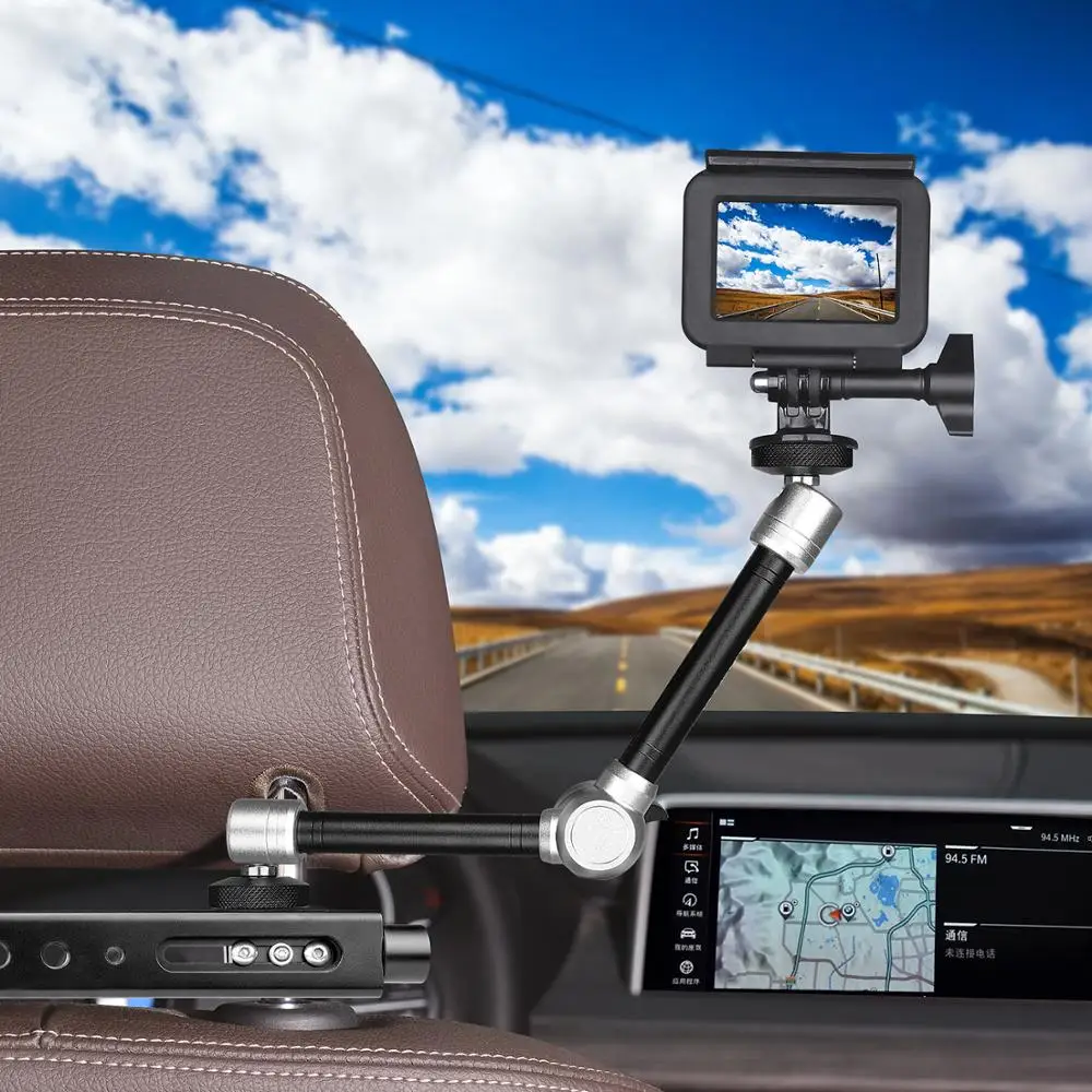 3in1 Magic Arm Car Headrest Camera Holder Mount Expansion Kit Driver Cab POV Vlog Rig Action Camera Magic Arm for GoPro 8 7 6 5
3in1 Magic Arm Car Headrest Camera Holder Mount Expansion Kit Driver Cab POV Vlog Rig Action Camera Magic Arm for GoPro 8 7 6 5