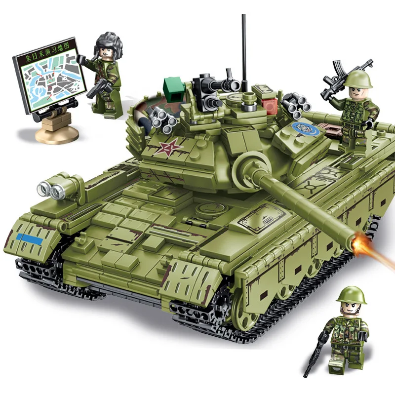 Sembo 812 PCS China 59 Tank Troops Building Blocks Legoing Technic City Police Tank Soldier Weapon Army Bricks Kids Toys
Sembo 812 PCS China 59 Tank Troops Building Blocks Legoing Technic City Police Tank Soldier Weapon Army Bricks Kids Toys