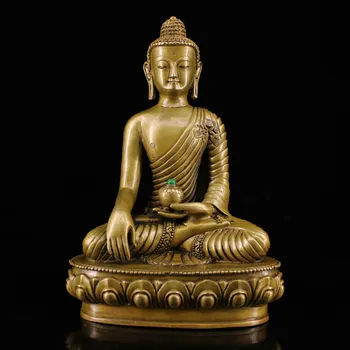 wedding decoration China Collection of antique pure brass and hand-made gemstone inlaid Buddha Shakyamuni statues
wedding decoration China Collection of antique pure brass and hand-made gemstone inlaid Buddha Shakyamuni statues
