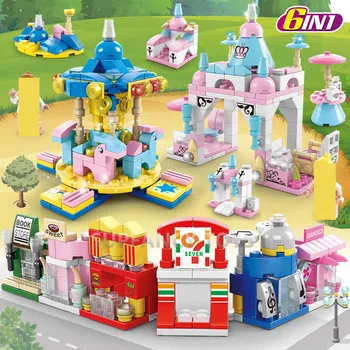 Single Mini City Street Series Food Candy Pizza Ice Cream Shop Bookstore Building Blocks Friends Bricks Girls Kids Toys
Single Mini City Street Series Food Candy Pizza Ice Cream Shop Bookstore Building Blocks Friends Bricks Girls Kids Toys
