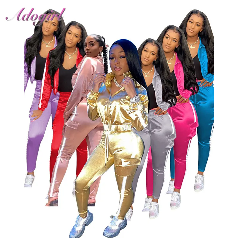 Reflective Striped Two Piece Sets Causal Long Sleeve Zippers Hoodies Jacket Tops Bikes Sweatpants Suit Joggers Sport Tracksuit
Reflective Striped Two Piece Sets Causal Long Sleeve Zippers Hoodies Jacket Tops Bikes Sweatpants Suit Joggers Sport Tracksuit