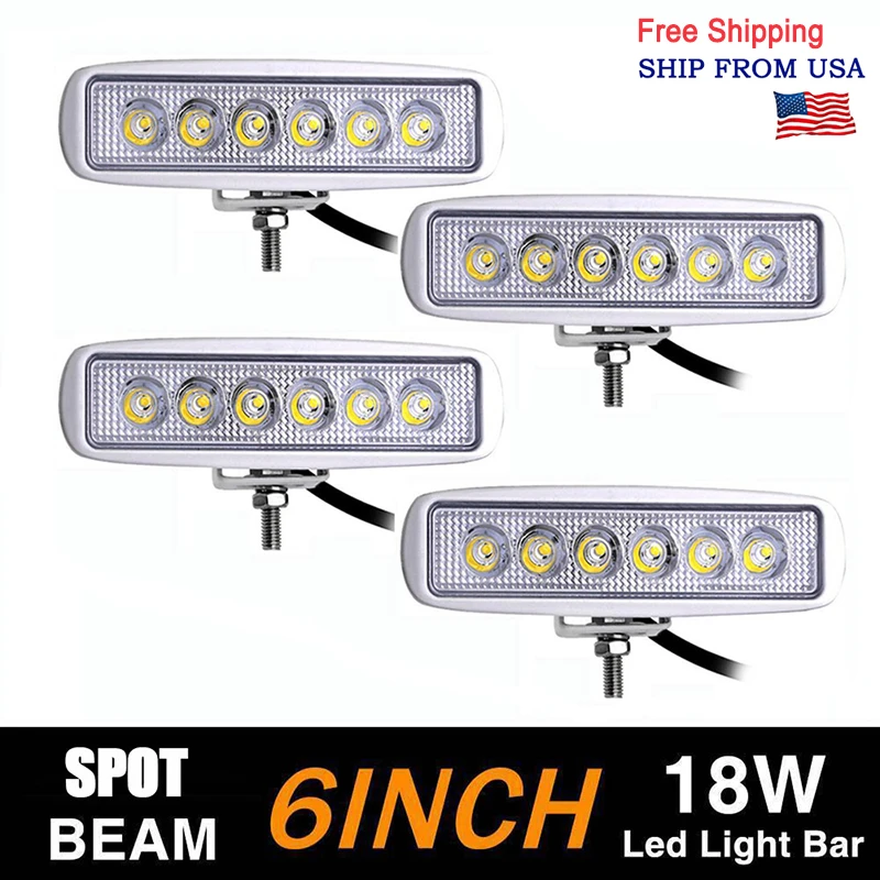US Stock! 6" 18W led Work Light Bar Single Row Spot Driving Light Fog light For Chevy Ford Toyota ATV UTV Truck Off road
US Stock! 6" 18W led Work Light Bar Single Row Spot Driving Light Fog light For Chevy Ford Toyota ATV UTV Truck Off road