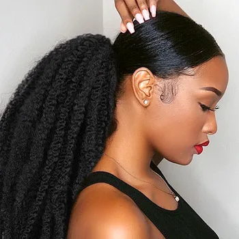 Afro Puff Marley Braids Hair Afro Frizzy Curly Ponytail Organic Hairpiece Synthetic Crochet Braids Hair Extensions Bulk
Afro Puff Marley Braids Hair Afro Frizzy Curly Ponytail Organic Hairpiece Synthetic Crochet Braids Hair Extensions Bulk