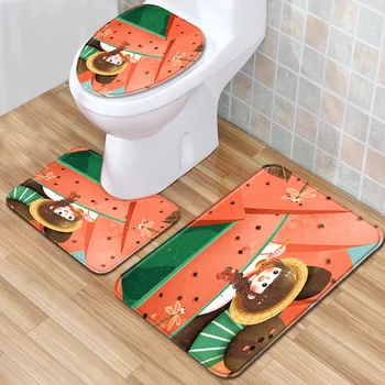 Flannel Printed Mat Non-slip Toilet Cover Seat Texture Soft Bathroom Floor Rugs Carpet With 3pcs Set
Flannel Printed Mat Non-slip Toilet Cover Seat Texture Soft Bathroom Floor Rugs Carpet With 3pcs Set