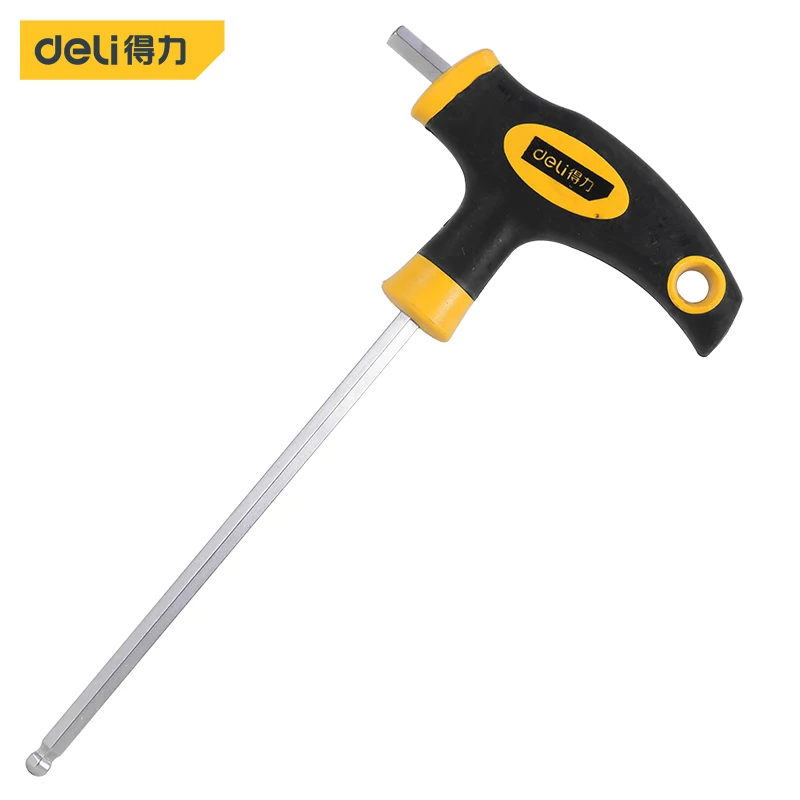 Deli T-Handle Hex Key Wrench Ball End Allen Hex Key Wrench 1 Pcs Spanner Hand Tool Set 6mm For Auto Bike Motorycle Reapair
Deli T-Handle Hex Key Wrench Ball End Allen Hex Key Wrench 1 Pcs Spanner Hand Tool Set 6mm For Auto Bike Motorycle Reapair