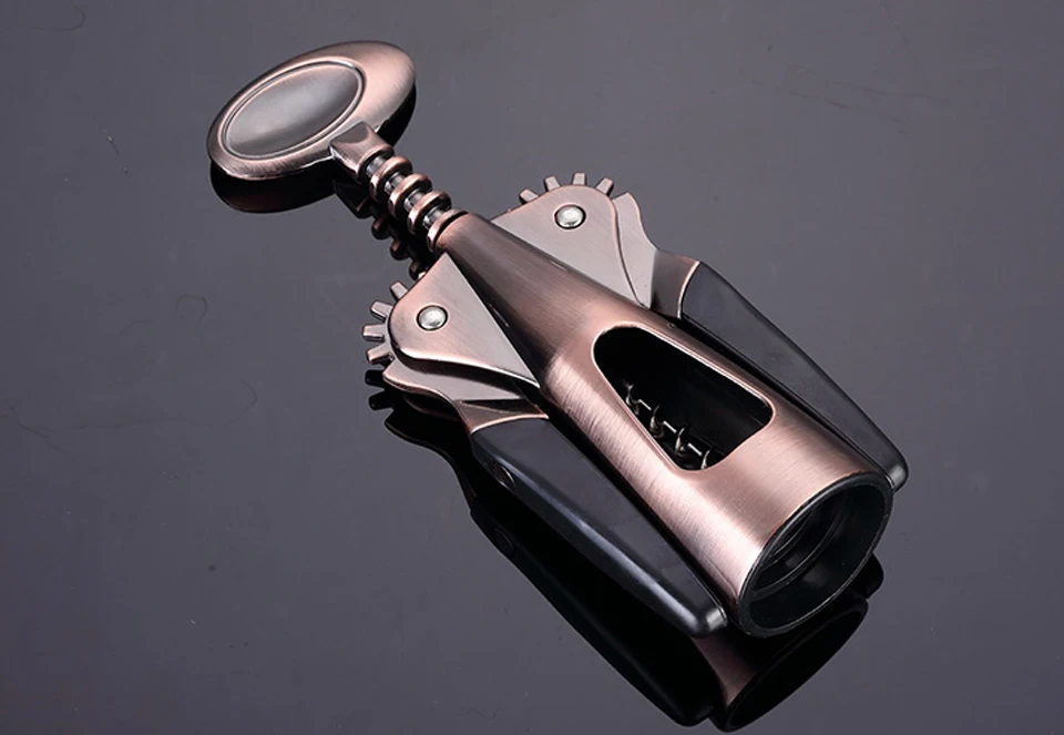 Zinc Alloy Wine Corkscrew Luxurious Wine Opener Air Pressure Simple Bronzer Wine Bottle Opener