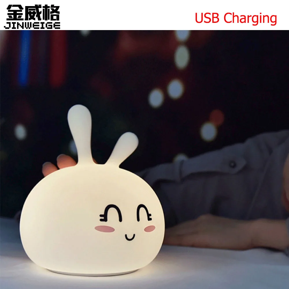 Silicone Touch Sensor Bunny Cartoon LED Night Light For Children's Night Light LED USB Children Animal LED Gift For Christams
Silicone Touch Sensor Bunny Cartoon LED Night Light For Children's Night Light LED USB Children Animal LED Gift For Christams