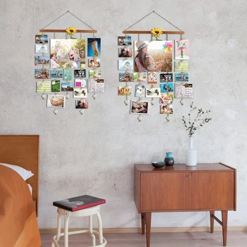 Hanging Photo Display Stand Picture Storage Box Home Wall Decoration With Transparent Crystal Pendant With 20 Clips 1
Hanging Photo Display Stand Picture Storage Box Home Wall Decoration With Transparent Crystal Pendant With 20 Clips 1