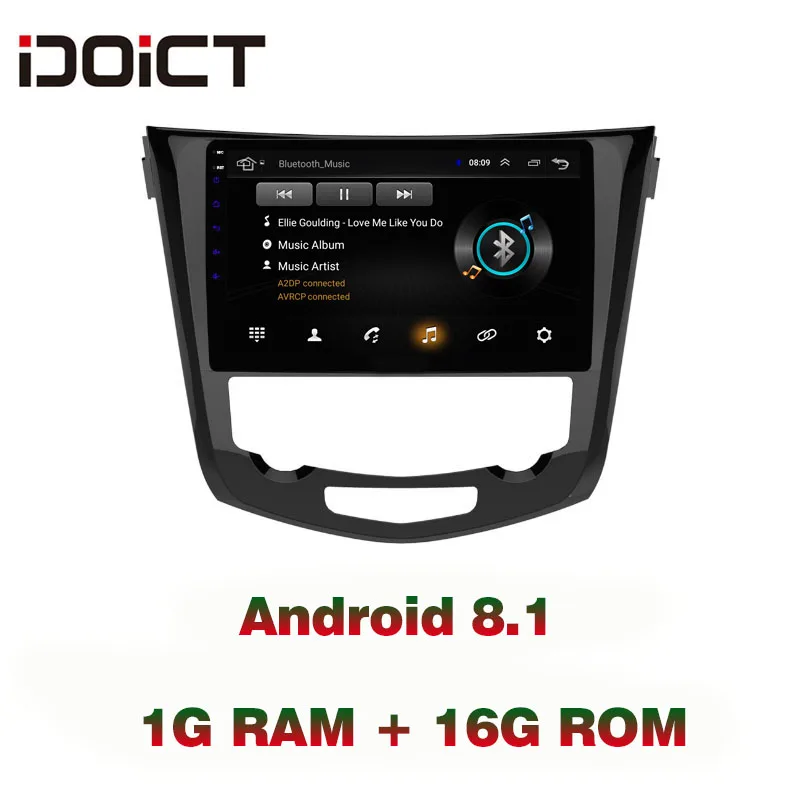 Автомобильный DVD-плеер IDOICT Android 8 1 GPS-навигация мультимедийный плеер для Nissan X-Trail