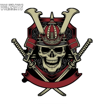 Volkrays Funny Car Stickers Samurai Warrior Skull with Crossed Katana Swords Decal Personality Decal Vinyl,14cm*13cm
Volkrays Funny Car Stickers Samurai Warrior Skull with Crossed Katana Swords Decal Personality Decal Vinyl,14cm*13cm