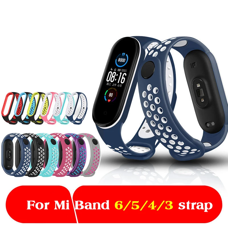 Breathable For Mi Band 6 5 Strap Bracelet wrist wach accessories smart brtacelet sport Silicone Strap Xiaomi Mi band 4 3 strap
Breathable For Mi Band 6 5 Strap Bracelet wrist wach accessories smart brtacelet sport Silicone Strap Xiaomi Mi band 4 3 strap
