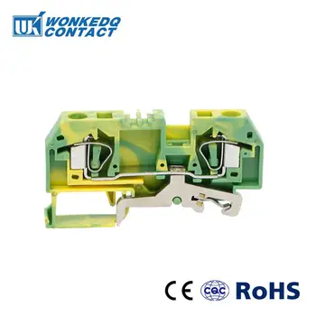 10Pcs 282-907 Connector DIN Mount Ground Spring Cage Connection Terminal Blocks 2 Conductor through
10Pcs 282-907 Connector DIN Mount Ground Spring Cage Connection Terminal Blocks 2 Conductor through