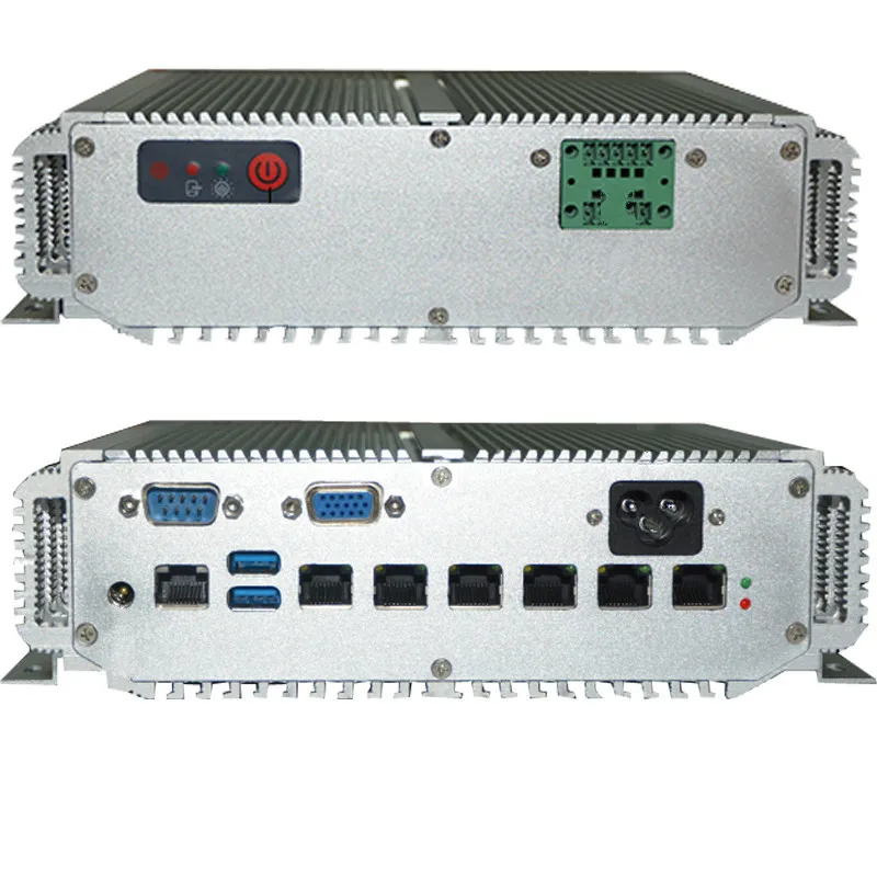 Mini computer Fanless pfsense 6 LAN i7 7500U cpu firewall pc processor use as routers industrial | Компьютеры и офис