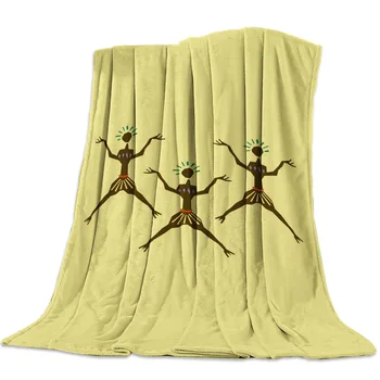 Primitive Tribe Dance Yellow Spring and Autumn Soft Flannel Blanket Office Siesta Blanket Sofa Bed Blanket
Primitive Tribe Dance Yellow Spring and Autumn Soft Flannel Blanket Office Siesta Blanket Sofa Bed Blanket