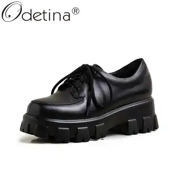 Odetina Women Fashion Round Toe Patent Leather Oxfords Shoes Concise Platform Block High Heel Thick Bottom Lace Up Casual Shoes
Odetina Women Fashion Round Toe Patent Leather Oxfords Shoes Concise Platform Block High Heel Thick Bottom Lace Up Casual Shoes