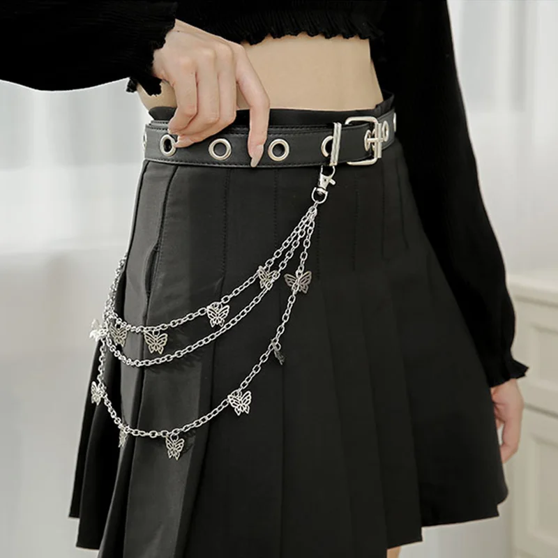Punk Hip Hop Metal Pants Waist Chain Men Women Key Chain Big Ring Butterfly Keychain Jeans Dress Fashion Decoration Jewelry Gift
Punk Hip Hop Metal Pants Waist Chain Men Women Key Chain Big Ring Butterfly Keychain Jeans Dress Fashion Decoration Jewelry Gift