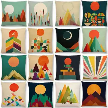 Vintage Geometric Abstract Pattern Colorful Cushion Case Pillow Case Soft Room Gifts Single Sides Printing
Vintage Geometric Abstract Pattern Colorful Cushion Case Pillow Case Soft Room Gifts Single Sides Printing