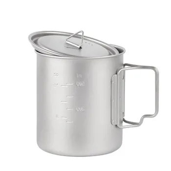 Hot HG-750Ml Pure Titanium Portable Water Cup Outdoor Folding Handle Cup Large Capacity Can Be Burned With Hot Water Bottle Outd
Hot HG-750Ml Pure Titanium Portable Water Cup Outdoor Folding Handle Cup Large Capacity Can Be Burned With Hot Water Bottle Outd
