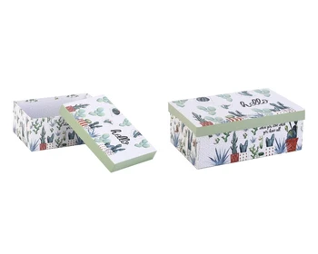 Bosphorus Storage Box, Italian Design, Cactus Pattern, Rectangular Model with Lid
Bosphorus Storage Box, Italian Design, Cactus Pattern, Rectangular Model with Lid