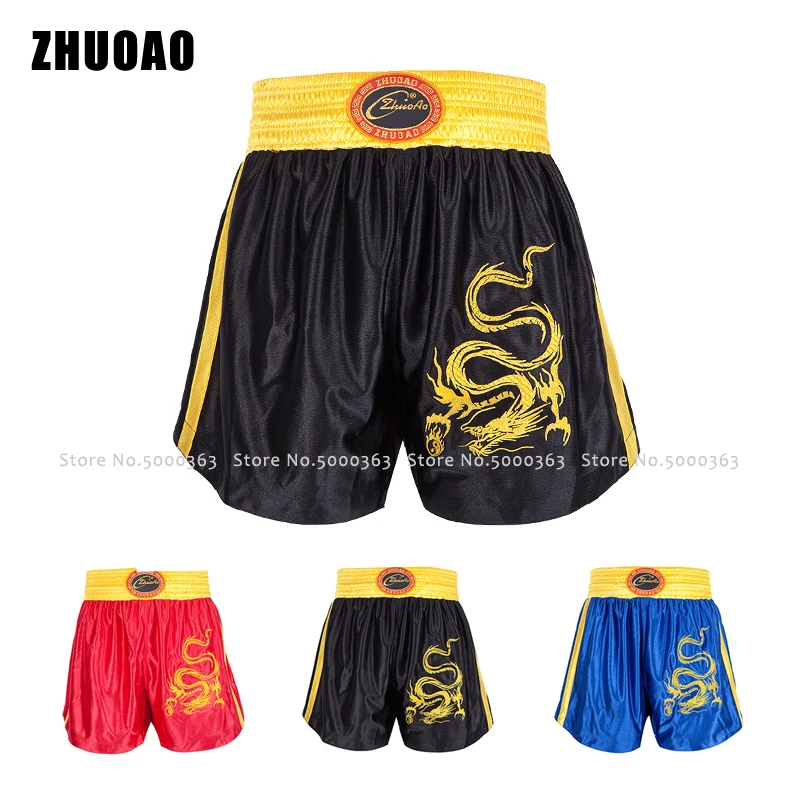 

Children Grappling Kick Boxing Trunks Men MMa Muay Thai Shorts Martial Arts Kids Bjj Fight Training Fitness Gym Kickboxing Pants