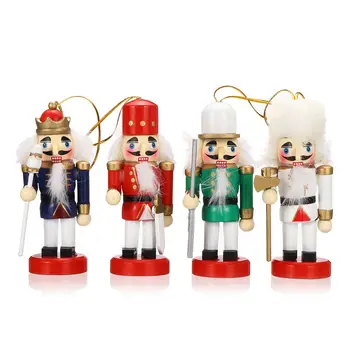 4Pcs Wooden Nutcracker Doll Soldier Miniature Figurines Vintage Handcraft Puppet New Year Christmas Ornaments Home Decor
4Pcs Wooden Nutcracker Doll Soldier Miniature Figurines Vintage Handcraft Puppet New Year Christmas Ornaments Home Decor