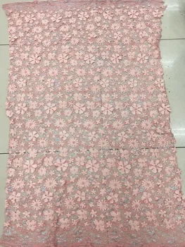Latest Peach African Lace Fabric 2019 High Quality Lace Embroidery French Mesh With Beads Nigerian Lace Fabrics Material RF2546
Latest Peach African Lace Fabric 2019 High Quality Lace Embroidery French Mesh With Beads Nigerian Lace Fabrics Material RF2546
