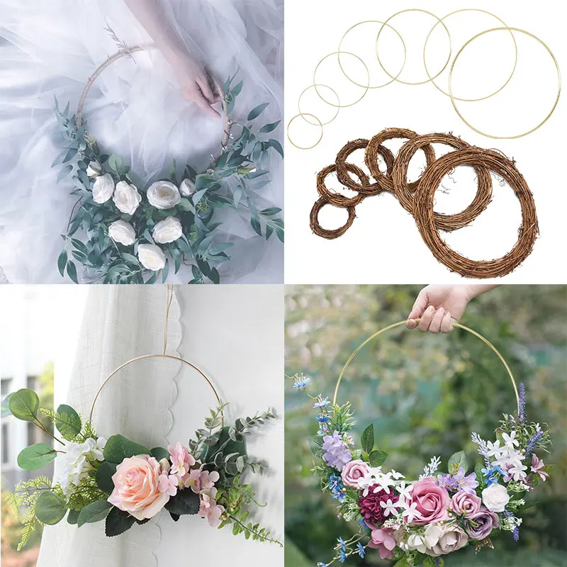 10-40cm Iron Metal Wreath Natural Rattan Wreath Christmas Wedding Decoration Garland Metal Rings For Crafts Dream Catcher Hoop
10-40cm Iron Metal Wreath Natural Rattan Wreath Christmas Wedding Decoration Garland Metal Rings For Crafts Dream Catcher Hoop