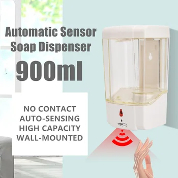 New 900ml Automatic Sensor Soap Dispenser Wall-mounted Contact-free Hand Sanitizer Foam Soap Liquid Dispenser
New 900ml Automatic Sensor Soap Dispenser Wall-mounted Contact-free Hand Sanitizer Foam Soap Liquid Dispenser