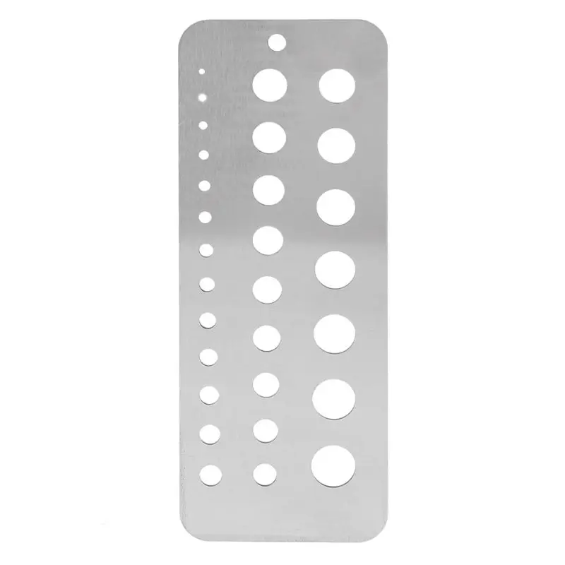 29 Size Drill Gauge Stainless Steel Template Drill Gage for 1/16" to 1/2" by 1/64" Drills
29 Size Drill Gauge Stainless Steel Template Drill Gage for 1/16" to 1/2" by 1/64" Drills