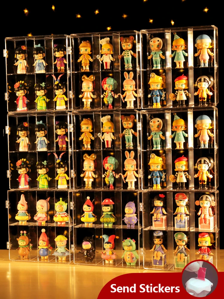 Blind Box Storage Display Stand Bubble Mart Display Box Storage Box Acrylic Transparent Dustproof Doll Hanging On The Wall
Blind Box Storage Display Stand Bubble Mart Display Box Storage Box Acrylic Transparent Dustproof Doll Hanging On The Wall