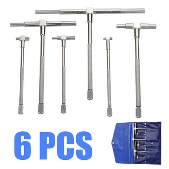 6pcs Harded Steel Telescopic Gauge Set 8-150mm Adjustable Cylinder Inner Diameter Measure Tool Accessories
6pcs Harded Steel Telescopic Gauge Set 8-150mm Adjustable Cylinder Inner Diameter Measure Tool Accessories