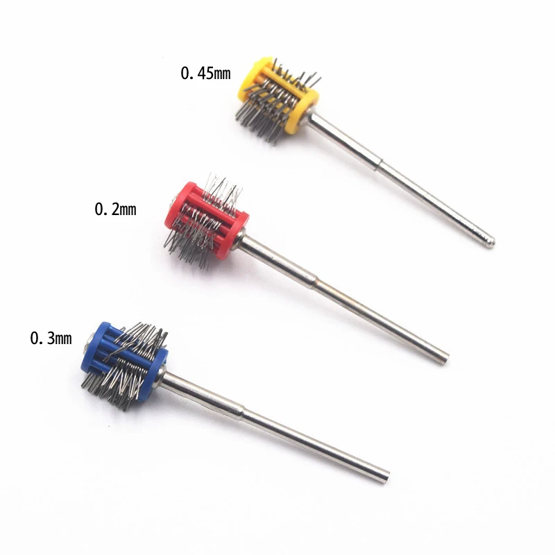 1PC Mounted Matt Wire Brush 0.2/0.3/0.45MM Wire Maximat Pro-Texturning Brushes Jewelry Tools with 2.35MM Shank
1PC Mounted Matt Wire Brush 0.2/0.3/0.45MM Wire Maximat Pro-Texturning Brushes Jewelry Tools with 2.35MM Shank