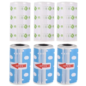 6X Thermal Paper Roll,Color Direct Thermal Labels Roll 50X15mm Adhesive Sticker Printing for PeriPage A6 White & Blue
6X Thermal Paper Roll,Color Direct Thermal Labels Roll 50X15mm Adhesive Sticker Printing for PeriPage A6 White & Blue