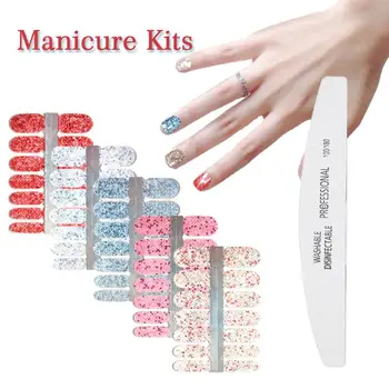 5 Sheets Glitter Nail Art Stickers Set Convenient Practical User-friendly Design Manicure Nail Tips Adhesive Wraps Decal
5 Sheets Glitter Nail Art Stickers Set Convenient Practical User-friendly Design Manicure Nail Tips Adhesive Wraps Decal