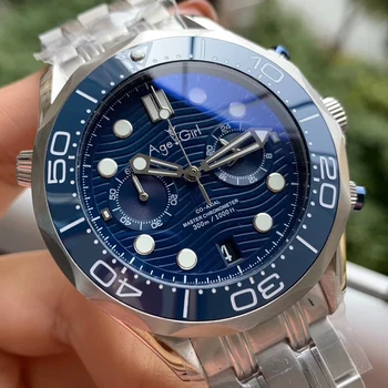 Classic New Men Japanese Quartz Diver Silver Blue Grey James Bond 007 Blue Ceramic Bezel Sapphire Master White Watch 44MM
Classic New Men Japanese Quartz Diver Silver Blue Grey James Bond 007 Blue Ceramic Bezel Sapphire Master White Watch 44MM
