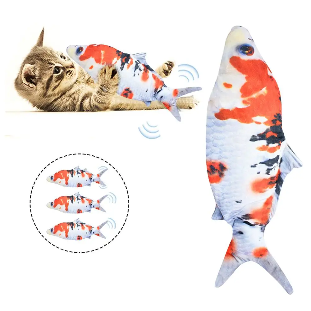 USB Electric Fish Cat Toy Touch Sensor Simulation Dancing Moving Fish Dog Interactive Chew Toy With Pet Supplies 30cm
USB Electric Fish Cat Toy Touch Sensor Simulation Dancing Moving Fish Dog Interactive Chew Toy With Pet Supplies 30cm