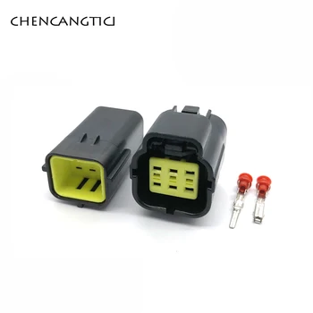 1 set pc 6 Pin way Female Male Waterproof Wire Connector Plug Car Auto Sealed Car Truck Denso Connectors 174264-2 174262-2
1 set pc 6 Pin way Female Male Waterproof Wire Connector Plug Car Auto Sealed Car Truck Denso Connectors 174264-2 174262-2