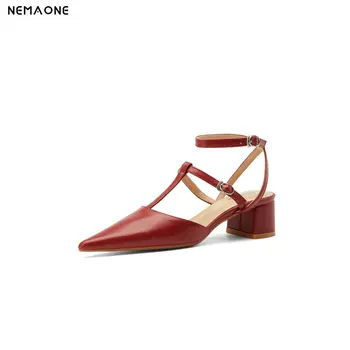 2020 New Arrival Women Brand Design Pointed Toe Slingbacks Pumps Spring Summer Square Heels Shoes Genuine Leather Shoes Woman
2020 New Arrival Women Brand Design Pointed Toe Slingbacks Pumps Spring Summer Square Heels Shoes Genuine Leather Shoes Woman