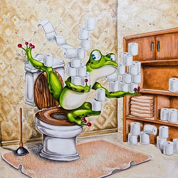 Full Square Round Drill 5D DIY Diamond Painting Frog toilet 3D Embroidery Cross Stitch Mosaic Rhinestone Home Decor
Full Square Round Drill 5D DIY Diamond Painting Frog toilet 3D Embroidery Cross Stitch Mosaic Rhinestone Home Decor