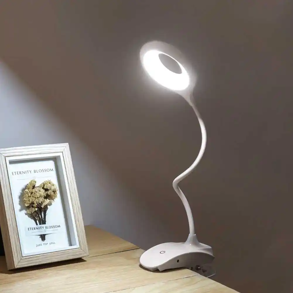 desk lamp touch on/off switch eye protection clip table light