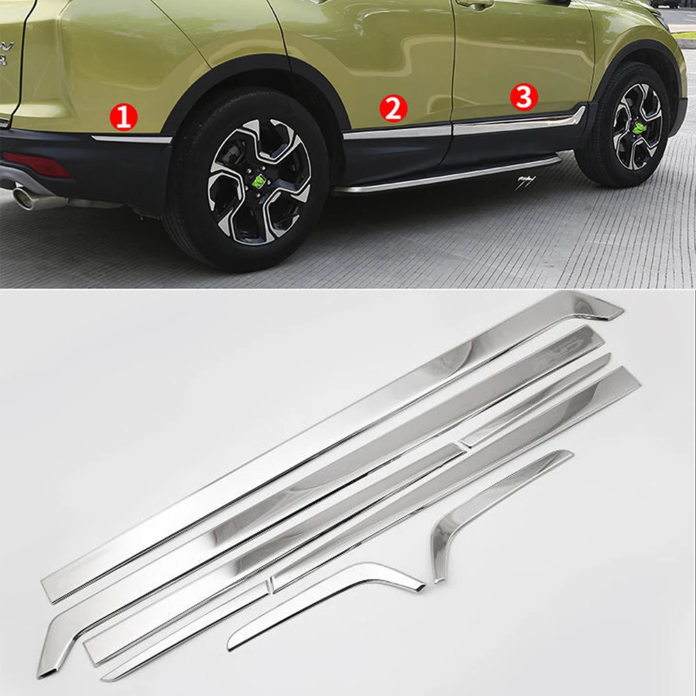 STAINLESS STEEL SIDE DOOR BODY MOLDING TRIM COVER LINE GARNISH STICKER ACCESSORIES 8PCS/SET FOR HONDA CRV CR-V 2017 2018 2019
STAINLESS STEEL SIDE DOOR BODY MOLDING TRIM COVER LINE GARNISH STICKER ACCESSORIES 8PCS/SET FOR HONDA CRV CR-V 2017 2018 2019