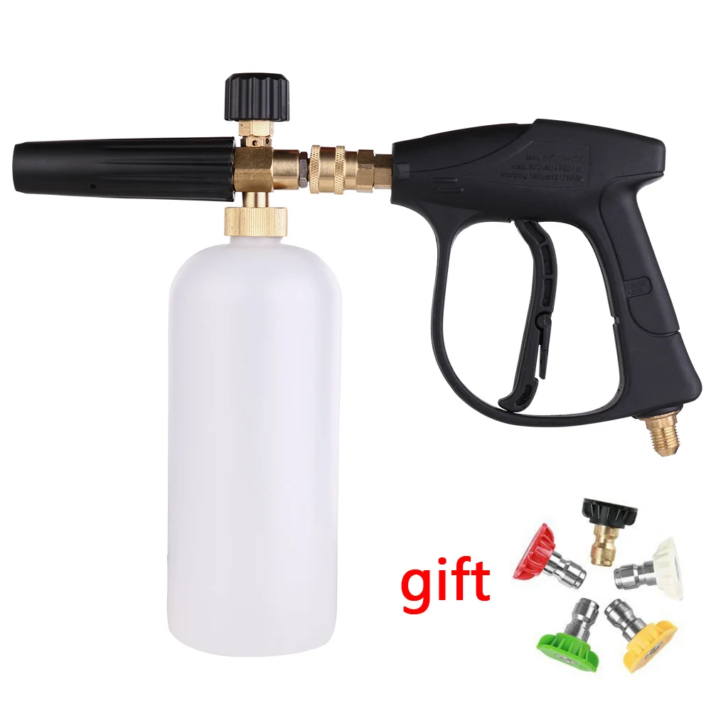 Car Washer Car-Styling Foam Gun High Pressure Washer Jet Wash Quick Release Adjustable Snow Foam Lance Foam Cleaning tools
Car Washer Car-Styling Foam Gun High Pressure Washer Jet Wash Quick Release Adjustable Snow Foam Lance Foam Cleaning tools