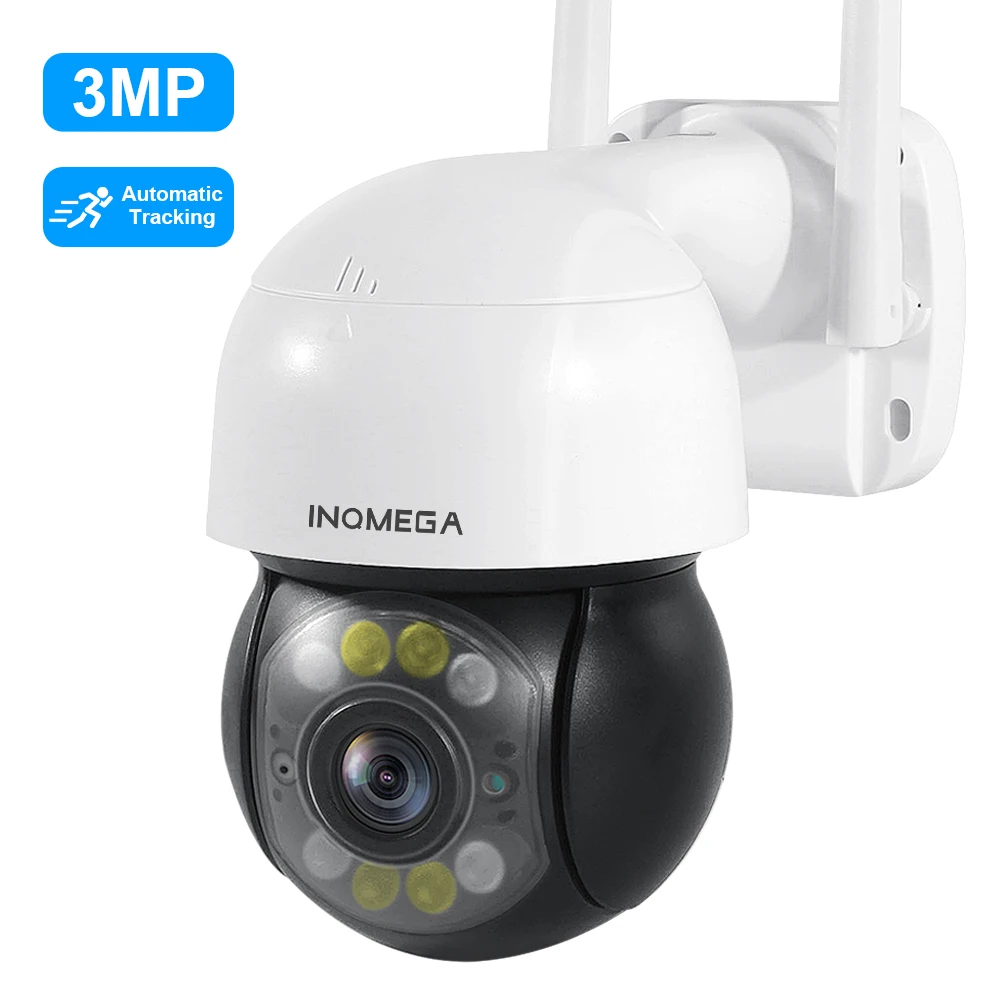 INQMEGA 3MP HD PTZ IP Camera Outdoor Automatic Tracking Full Color Night Vision WiFi Security Surveillance Audio Weatherproof
INQMEGA 3MP HD PTZ IP Camera Outdoor Automatic Tracking Full Color Night Vision WiFi Security Surveillance Audio Weatherproof