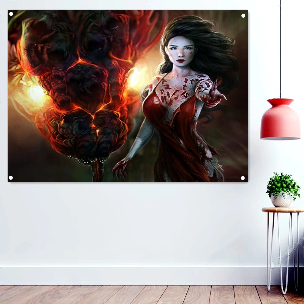 Female Devil Dark Heavy Metal Music Artwork Banners Background Wall Hanging Cloth Disgusting Bloody Art Wallpaper Rock Flags
Female Devil Dark Heavy Metal Music Artwork Banners Background Wall Hanging Cloth Disgusting Bloody Art Wallpaper Rock Flags