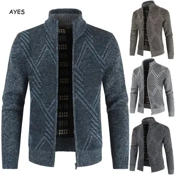 2019 Autumn Winter Men's Sweater Coat Wool Sweater Jackets Men Zipper Knitted Thick Coat Casual Long Sleeve Knitwear Jacket Male
2019 Autumn Winter Men's Sweater Coat Wool Sweater Jackets Men Zipper Knitted Thick Coat Casual Long Sleeve Knitwear Jacket Male